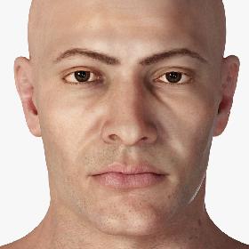 3D Realistic Muscular Man Rigged Character model
